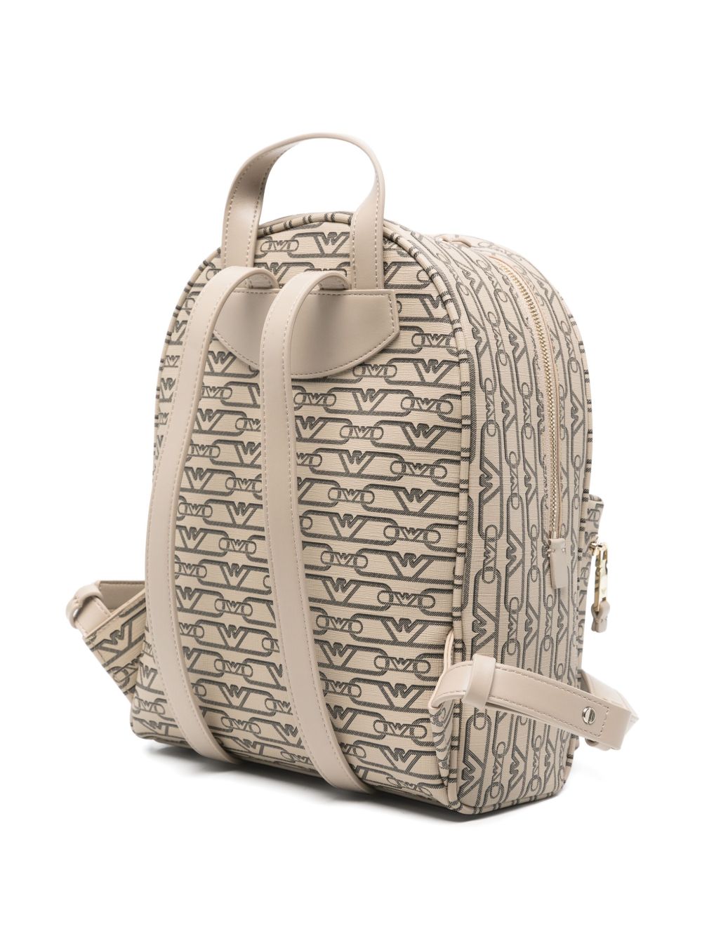 Emporio Armani Two-Way Zip Fastening Backpack Light Beige 
