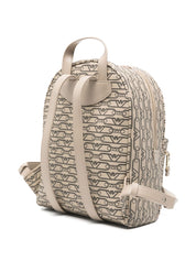 Emporio Armani Two-Way Zip Fastening Backpack Light Beige 