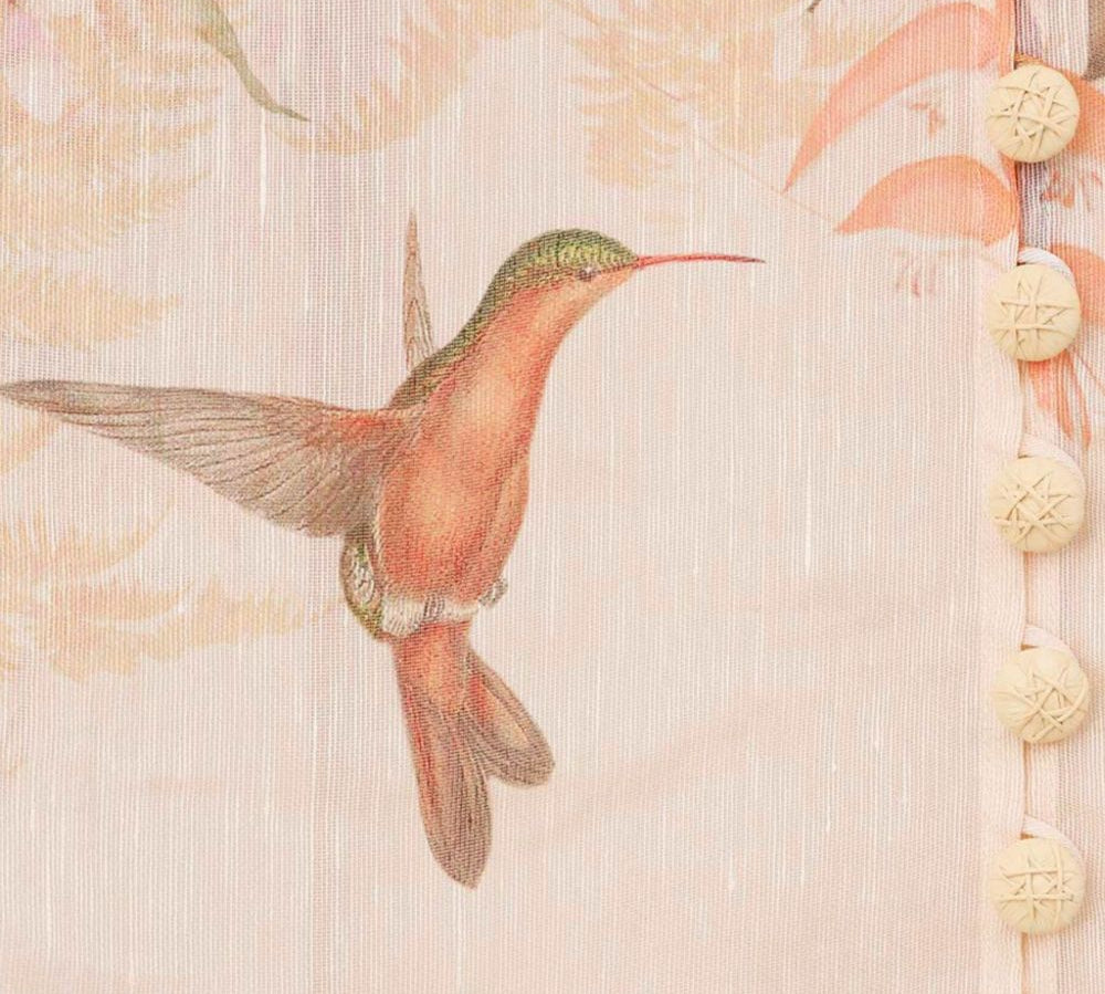 Front Lace-Up Shirt Ivory