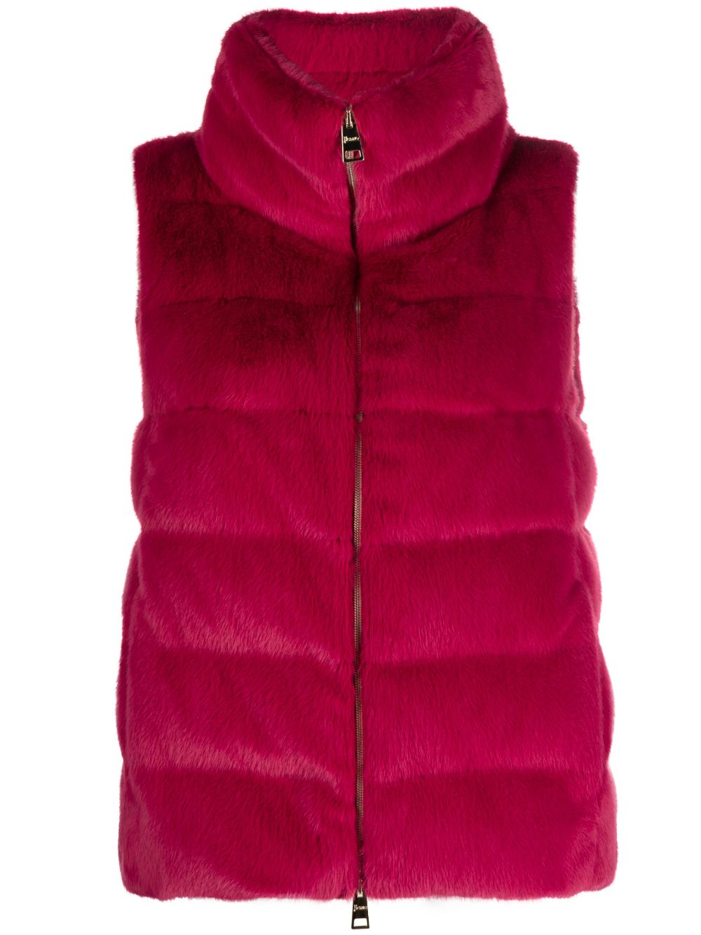 Herno Faux-Fur Zip-Up Vest 1