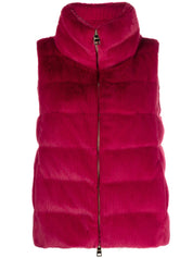 Herno Faux-Fur Zip-Up Vest 1