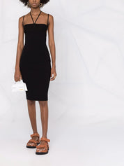 Jacquemus White Leather Gold-Tone Logo Plaque Le Bambino Long Shoulder Bag Far Front View