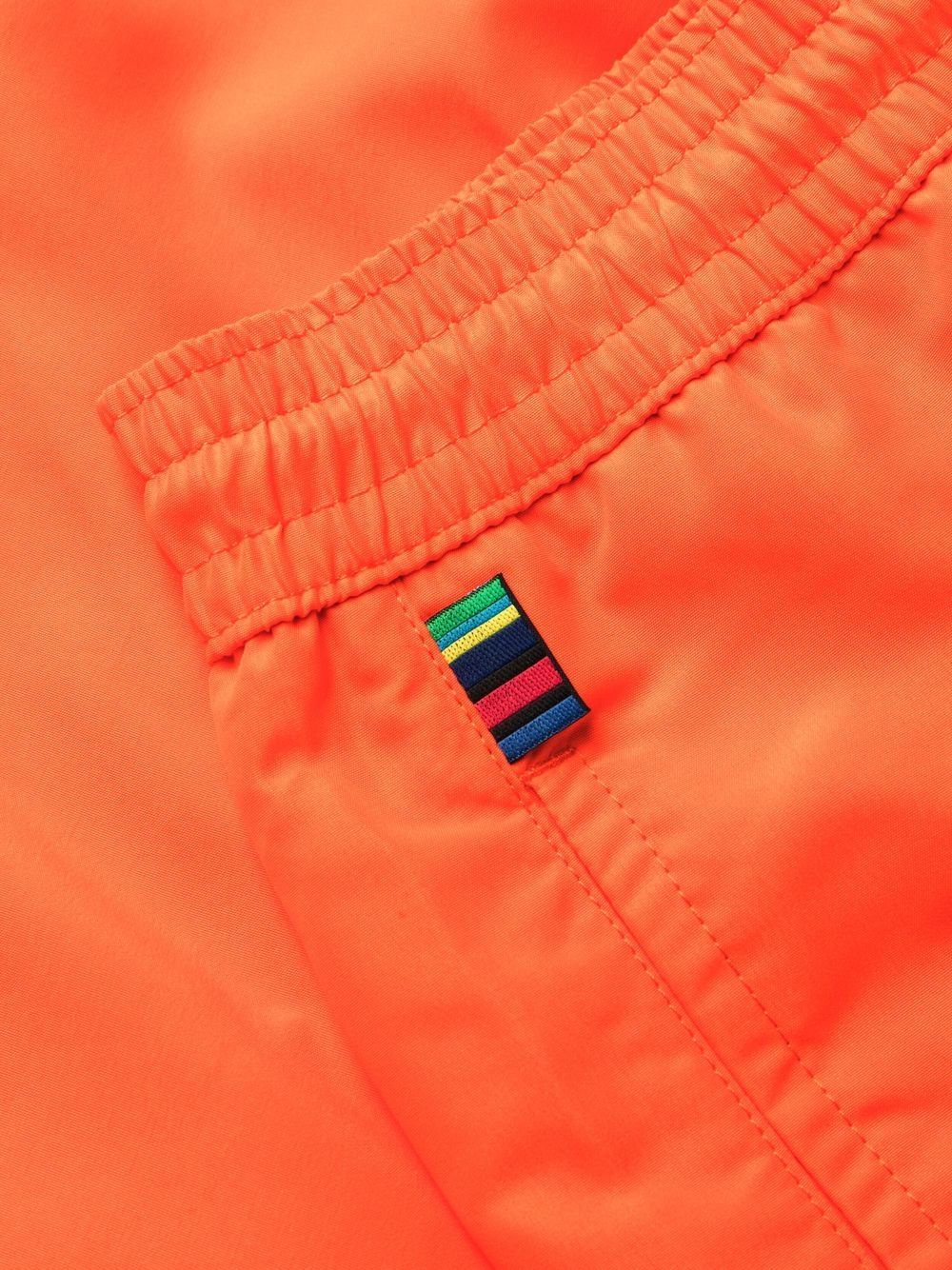 Paul Smith Swimming Trunks Orange Close Up View 