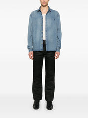 Saint Laurent Denim Cotton Shirt Far Front View
